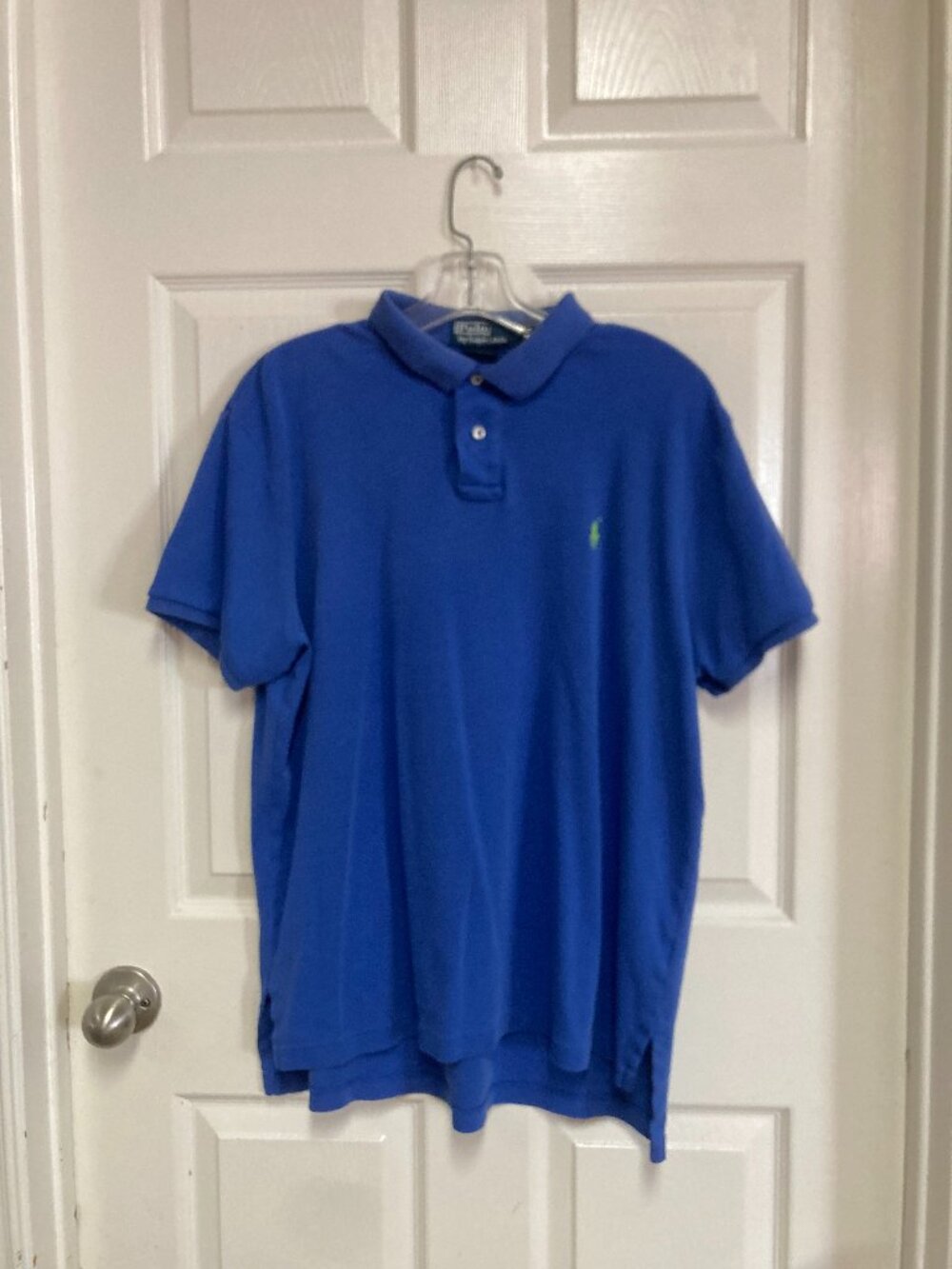 Polo Ralph Lauren Vintage Short Sleeve Polo Shirt blue size Large Men's